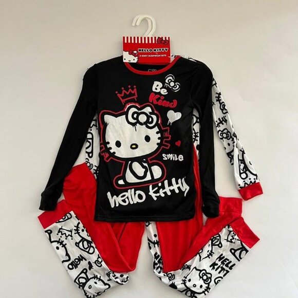 Sanrio Hello Kitty 2 Cozy Sleepwear Set Size 8 - Picture 1 of 3